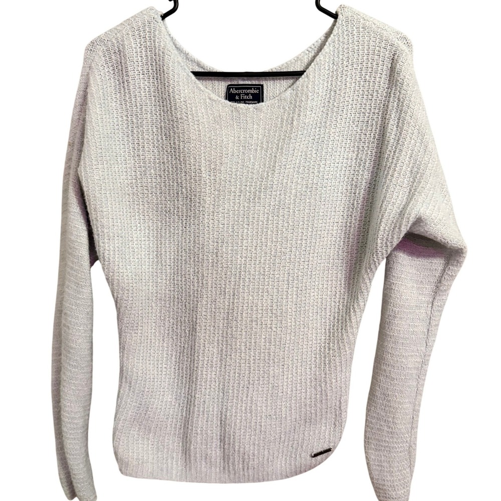 Abercrombie Fitch Women Sweater Knit Pullover Light Blue XS‎ Long Sleeve